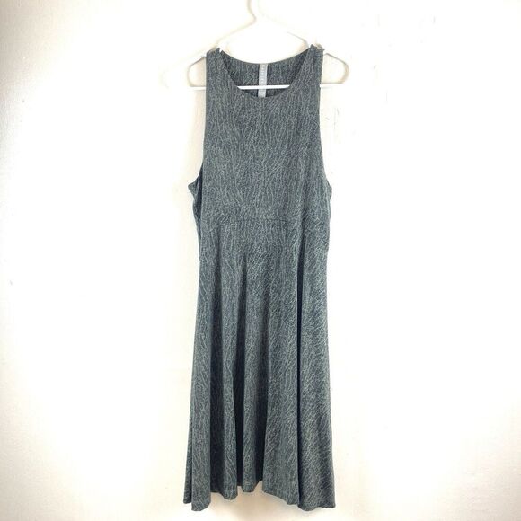 Athleta Santorini Thera Dress Womens M Green Gray Stretch Athleisure Casual - Picture 1 of 12